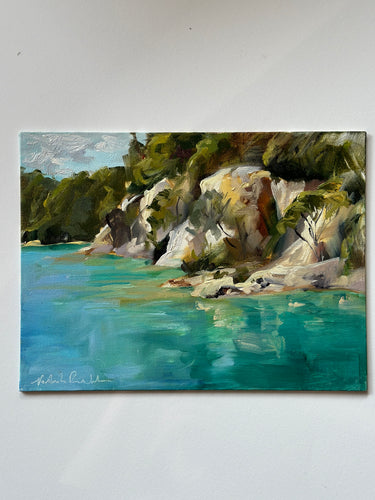 Little Blue Lake (9x12 inches Oil on Canvas Panel)